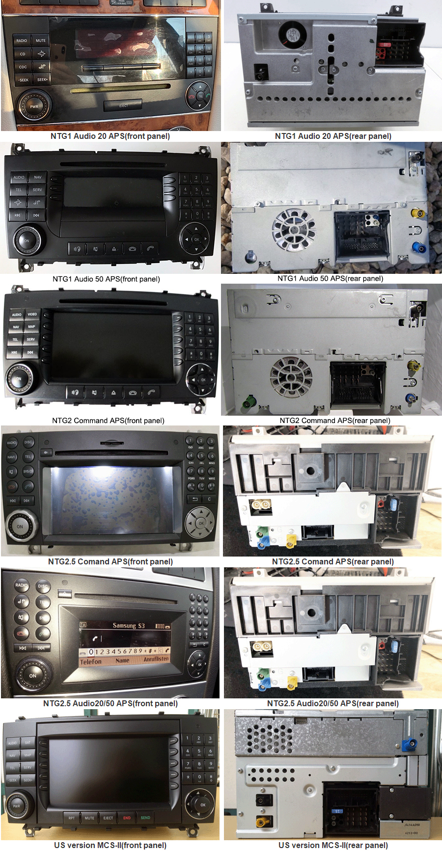 Mercedes-Benz C CLK Class radio