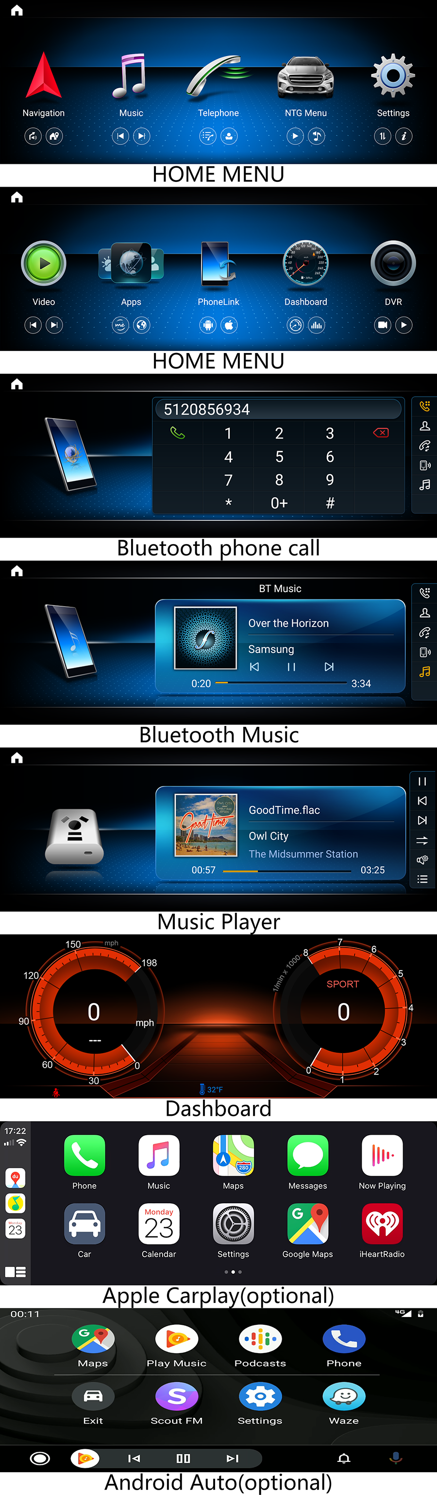 Mercedes-Benz radio upgrade with touchscreen