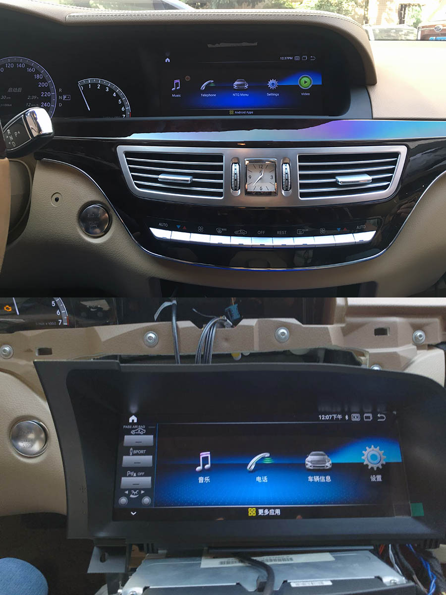 aftermaret Mercedes-Benz GLK X204 navigation system Mercedes-Benz CL(C216)/S(W221) radio upgrade with 10.25" screen
