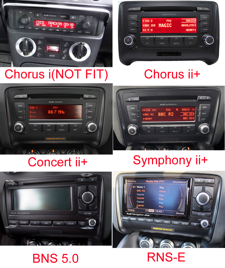 audi TT/TTS factory radio